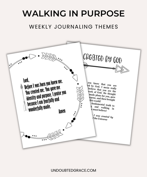 Walking in Purpose Journal - Printable