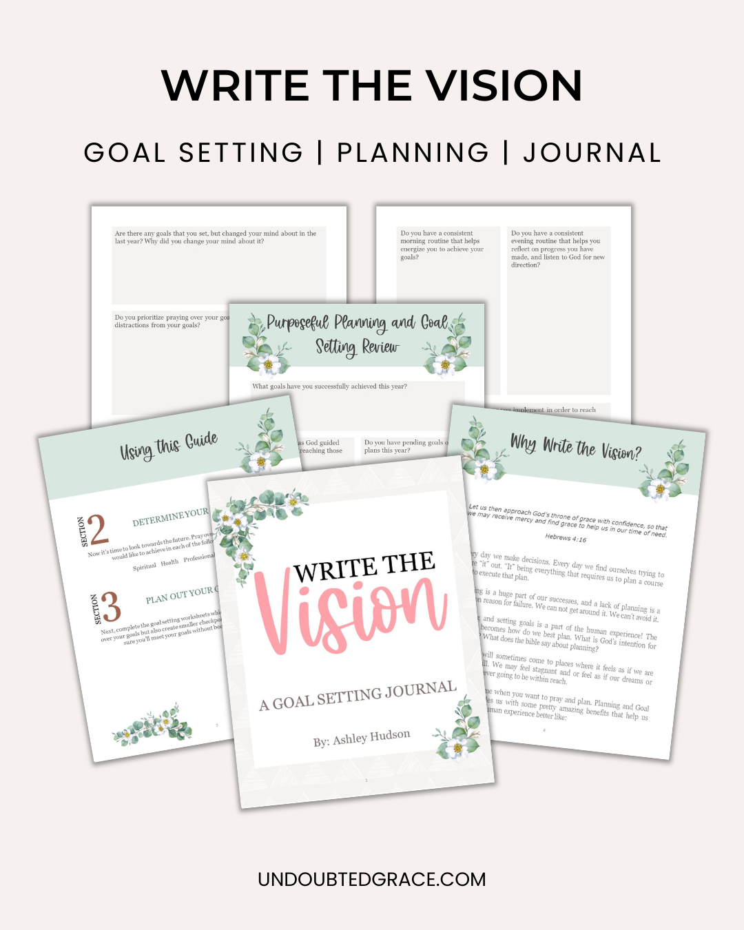 Write the Vision Goal Setting Journal - Printable