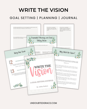 Write the Vision Goal Setting Journal - Printable – Undoubted Grace